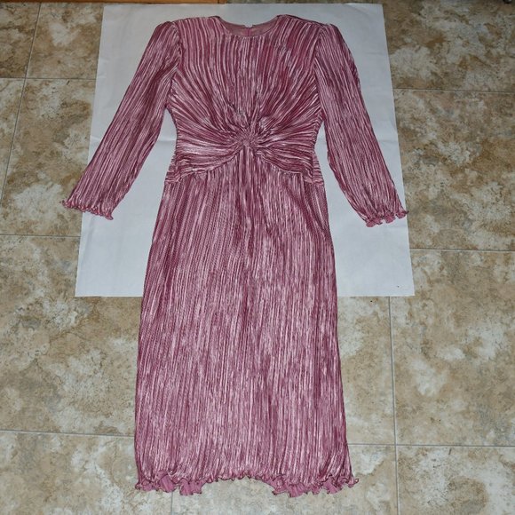 COPY - Vintage George F. Couture Pleated Evening Dress - Picture 1 of 3